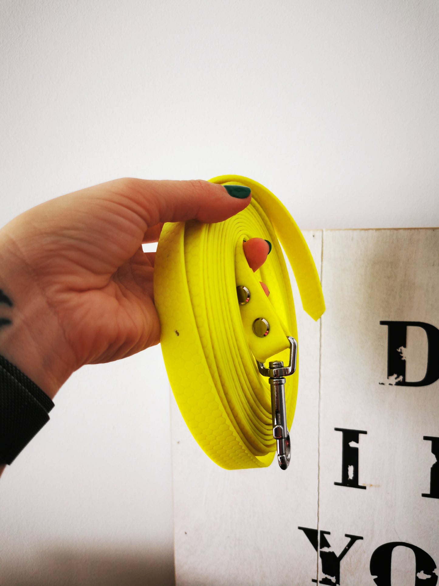 Schleppleine 5m 19mm Breite Neon Gelb