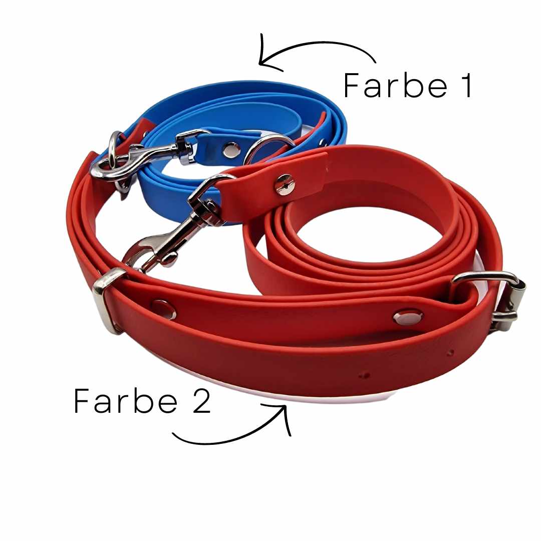 Hands-free Hundeleine Set aus Biothane, 19mm breit - Farben wählbar